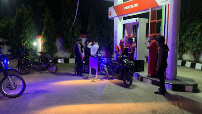 Patroli Blue Light, Sat Samapta Polres Aceh Tamiang Cegah Guantibmas Dijalan Raya