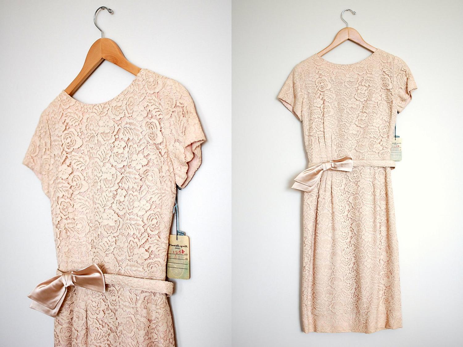 vintage 1960s dress   blush