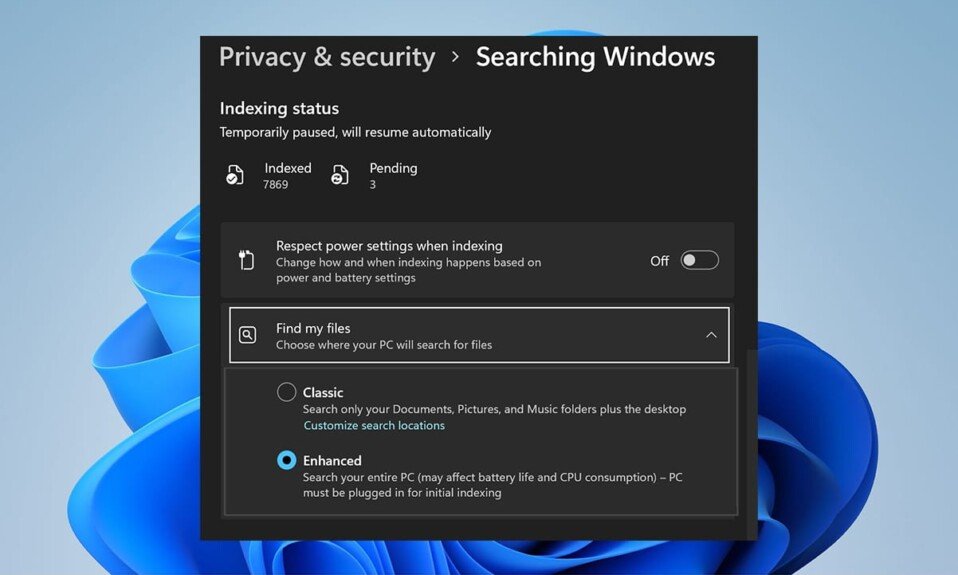 Windows11で検索インデックスを無効にする方法