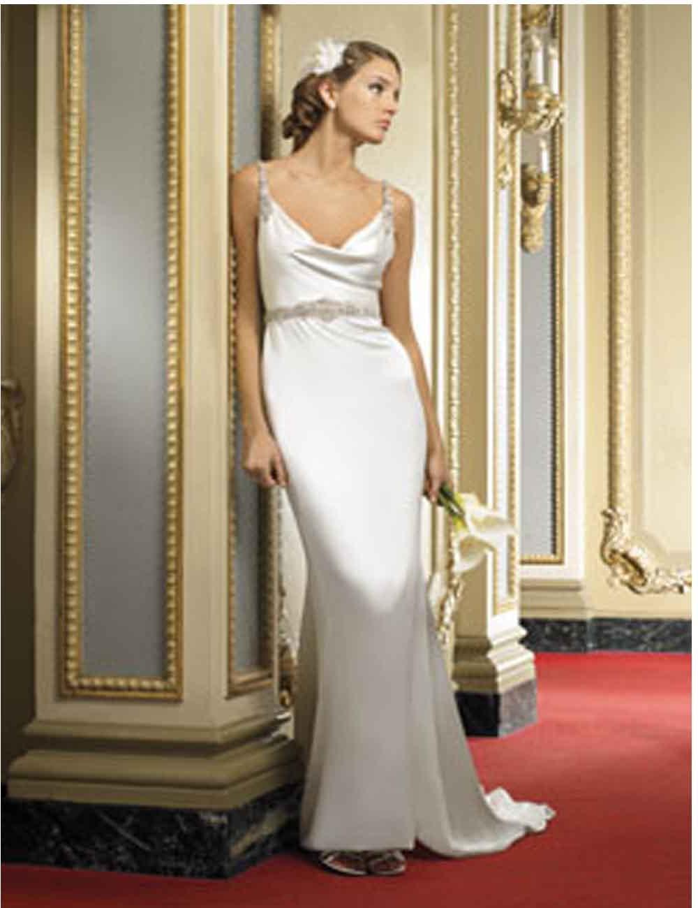 sheath mermaid wedding dresses