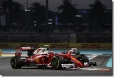 Kimi Raikkonen nel gran premio di Abu Dhabi 2016