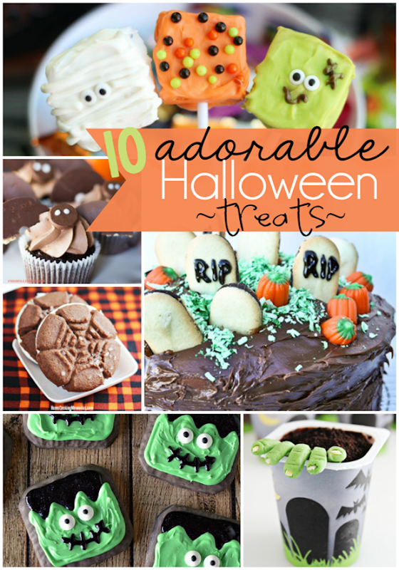 10 Adorable Halloween Treats at GingerSnapCrafts.com #halloween #treats