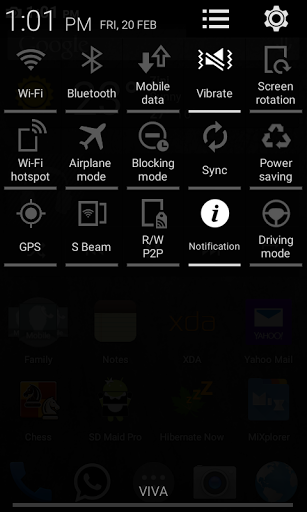 Sami OS 1.3 - 'New' QuickSetting toggle buttons Sami OS 1.3 - 'New' QuickSetting toggle buttons
