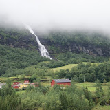 Waterval gezien vanuit de Flåmsbana.