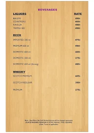 Behind Bar - Vits Hotel menu 5