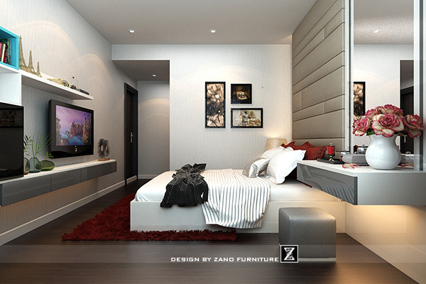 Thiết kế nội thất căn hộ chung cư cao cấp 99m2, 2 phòng ngủ khu Central Sunrise City 13