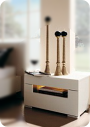 image Narrow Bedside Table with