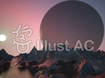 イラストac 中世建築風の街の風景 幻想的なファンタジーな景観 双子惑星 Web Amusement Hyper Activity Land