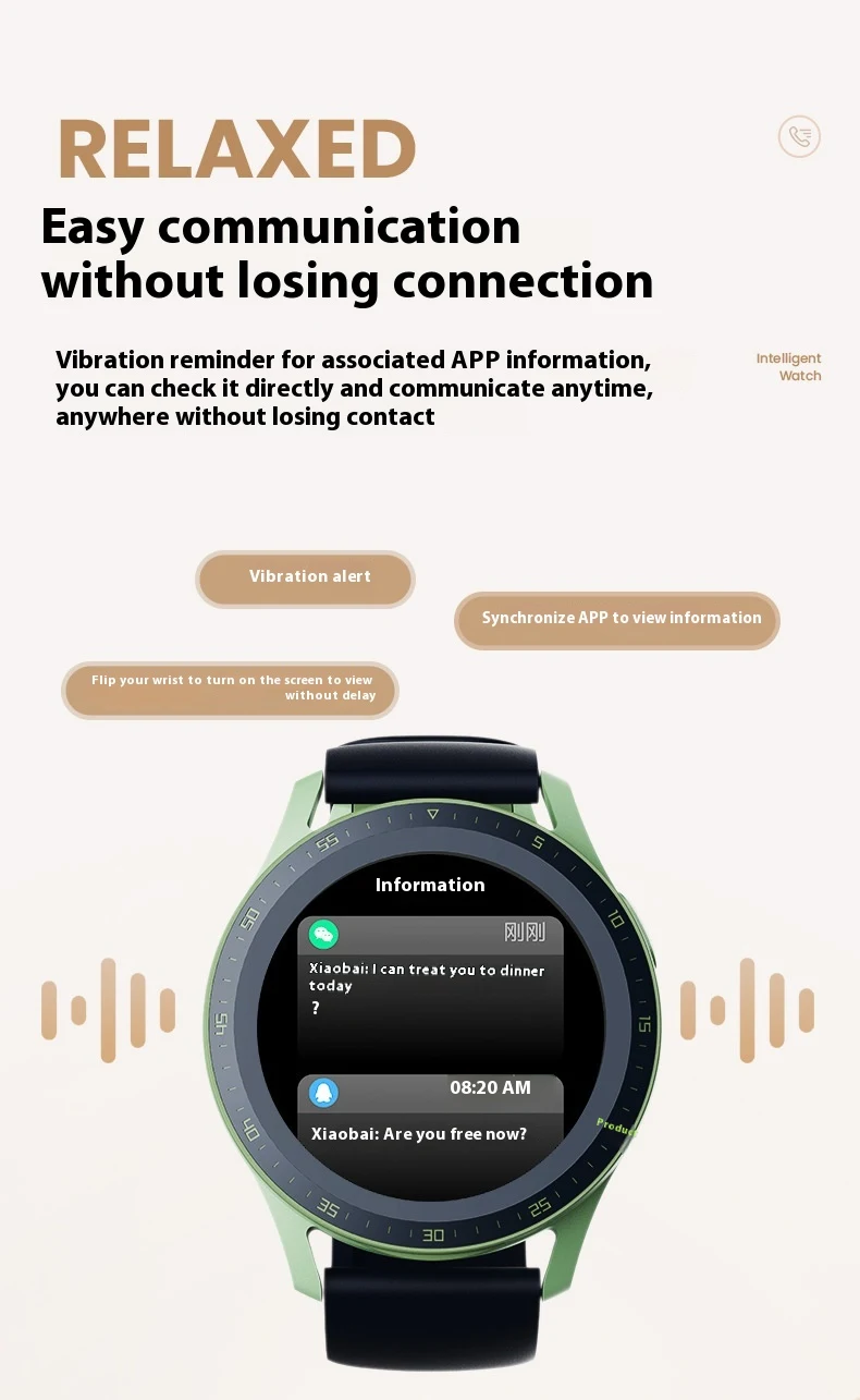 Title 5, Smartwatch mit Bluetooth-Anruffunktion und 2-in...