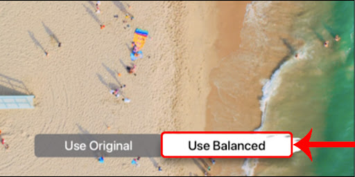 Nhấn Use Balanced để sử dụng sau khi thay đổi màu sắc