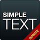 Simple Text Donate/Pro Key Download on Windows