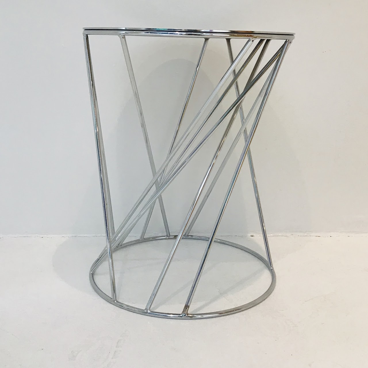 West Elm Chrome Accent Table