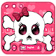 Download Cute Cartoon Pink Skull Keyboard Theme For PC Windows and Mac 10001002