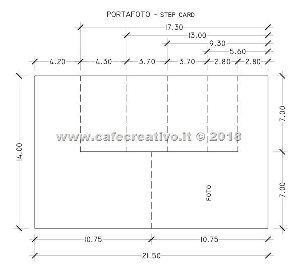 Biglietto Portafoto 3D - Side Step card