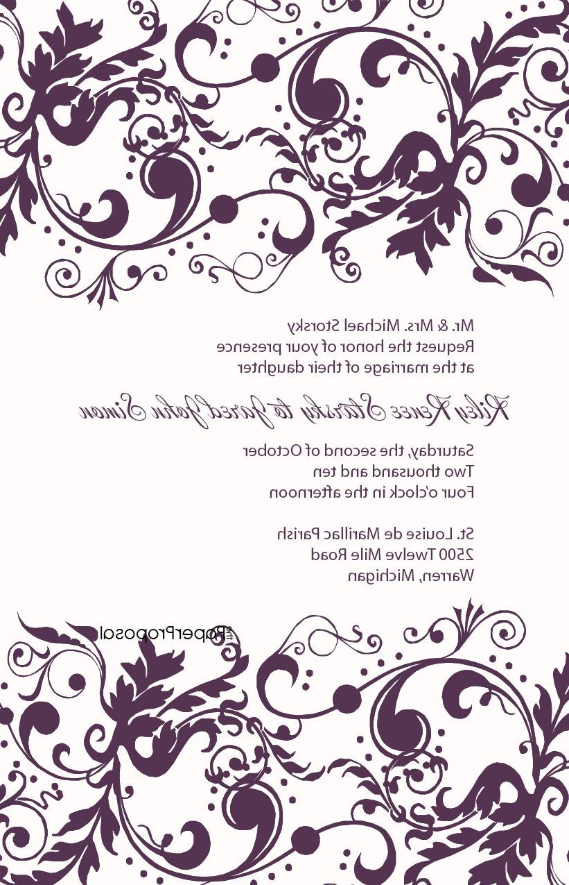 Paisley Passion Wedding Invitation - DEPOSIT. From ThePaperProposal