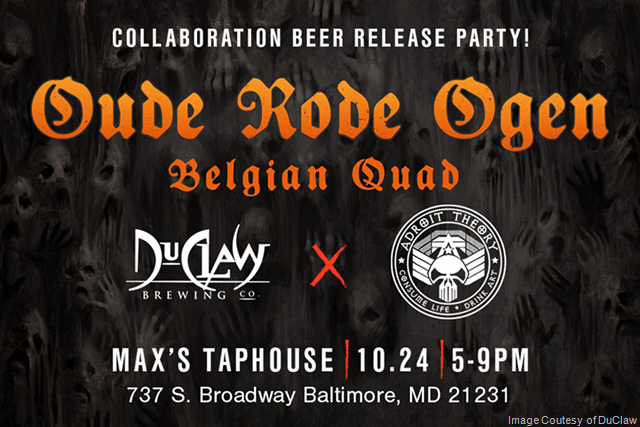 DuClaw & Adroit Theory Brewing Collaborate On Oude Rode Ogen (10/24)