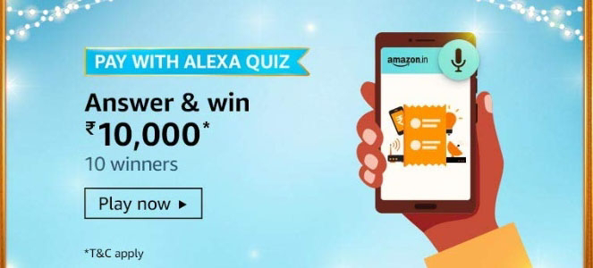 Amazon Pay with Alexa Quiz answers of 19th October 2020