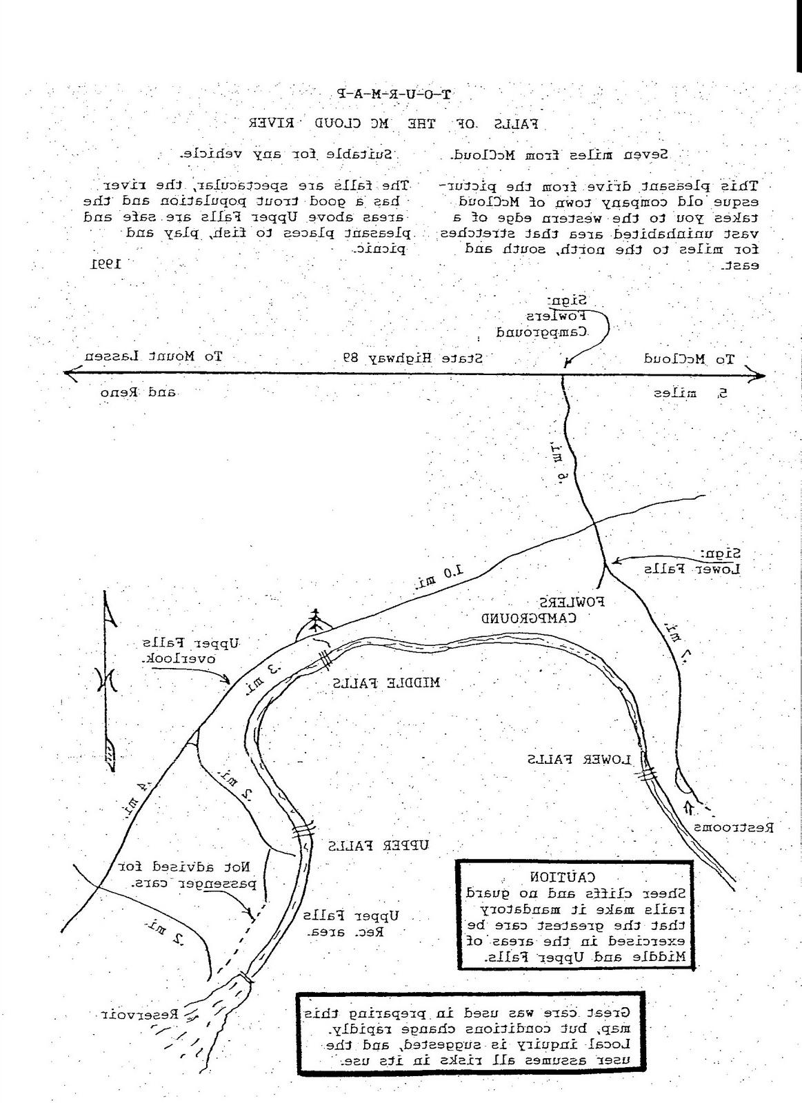 McCloud Falls Map