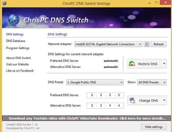 chrispc dns 切换器