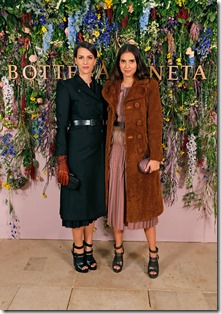 LONDON, ENGLAND - NOVEMBER 09: Viola Arrivabene Valenti Gonzaga and Madina Visconti di Modrone attend Bottega Veneta's 'The Hand of the Artisan Cocktail Dinner' at Chiswick House And Gardens on November 9, 2017 in London, England.  (Photo by David M. Benett/Dave Benett/Getty Images for Bottega Veneta)