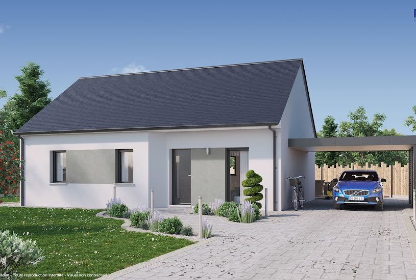  Vente Terrain + Maison - Terrain : 308m² - Maison : 76m² à Châteaubourg (35220) 