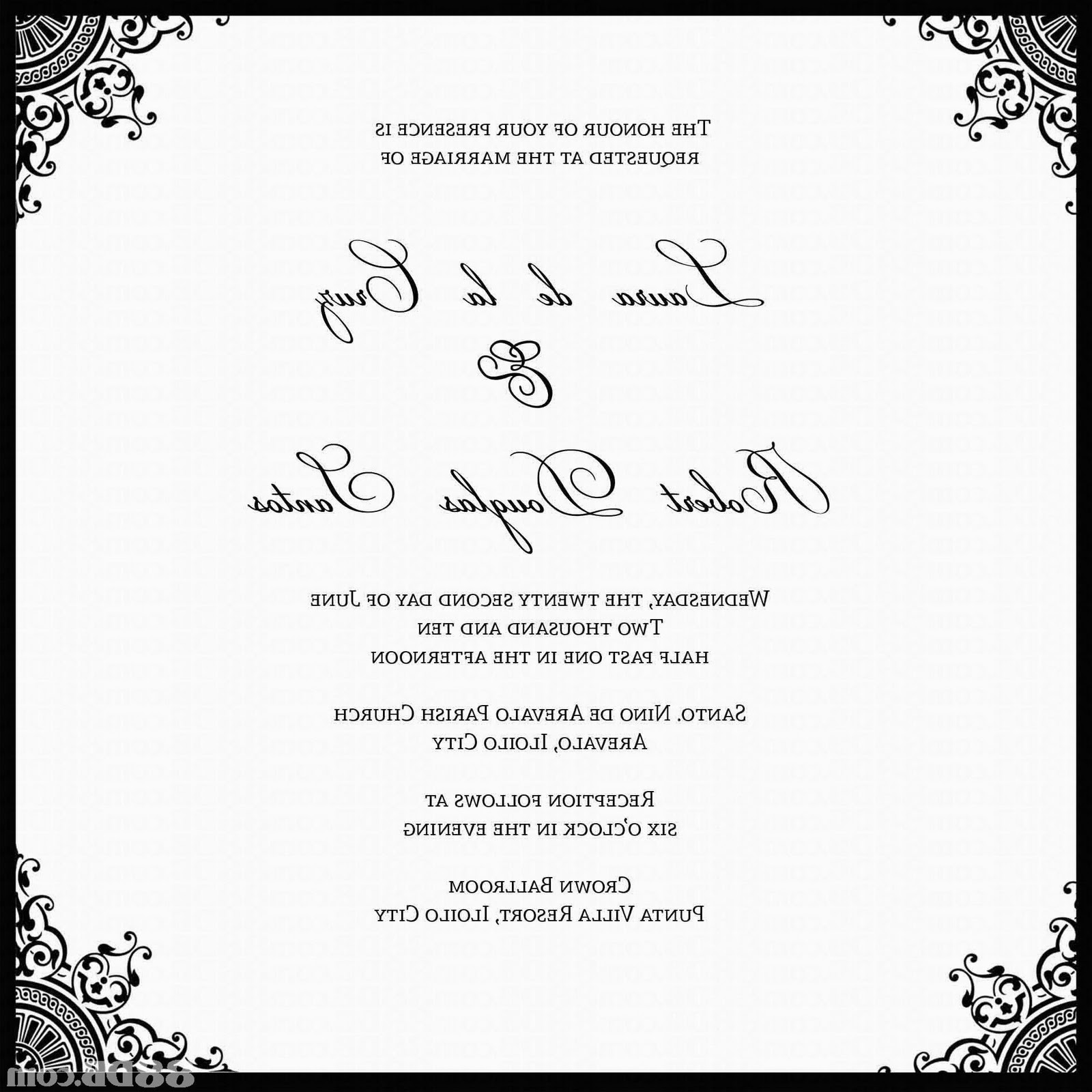 philippine wedding invitations