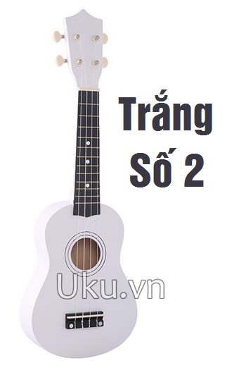 đàn ukulele màu trắng ukulele trơn màu đen