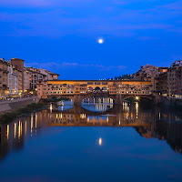 Ora blu sul ponte vecchio di 