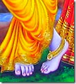 [Krishna's lotus feet]