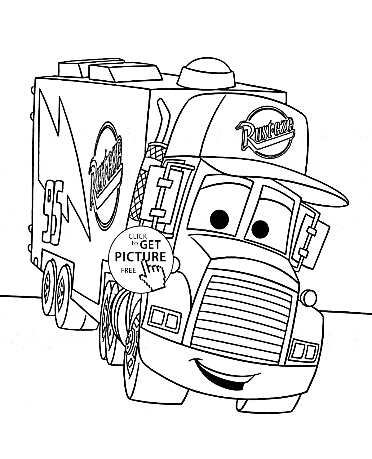 Download Disney Cars - Free Colouring Pages