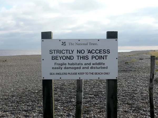 One of many signs deterring the would-be visitor away from investigating further