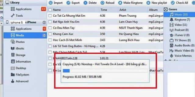 Sử dụng iTools copy nhạc cho iPhone - Hình 6