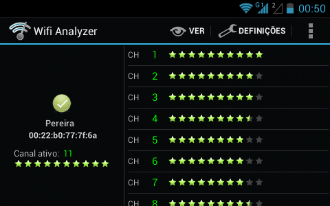 Analise redes Wi-Fi com o WiFi Analyzer para Android 3
