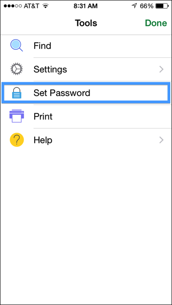 IOS Numbers password protect 02 box