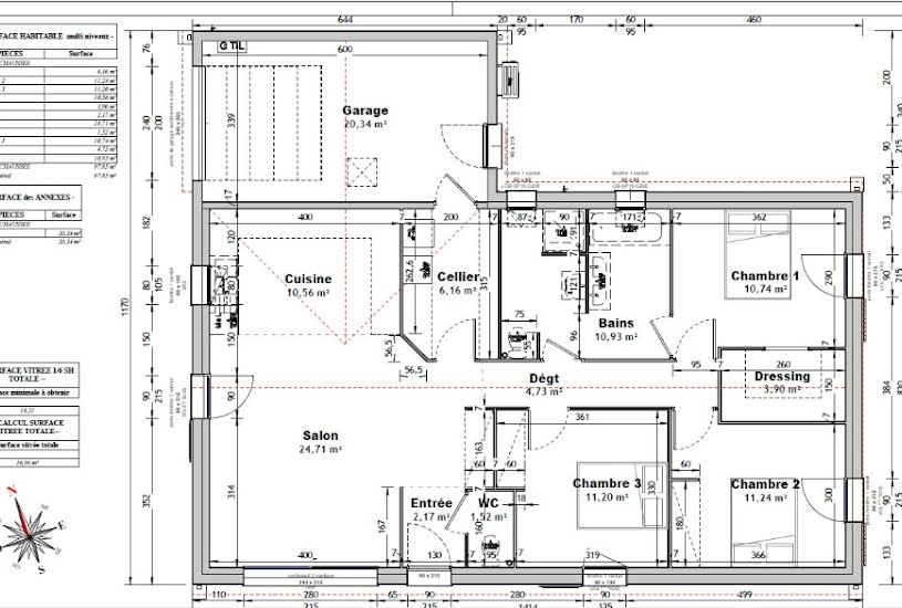  Vente Terrain + Maison - Terrain : 870m² - Maison : 90m² à Villefagnan (16240) 