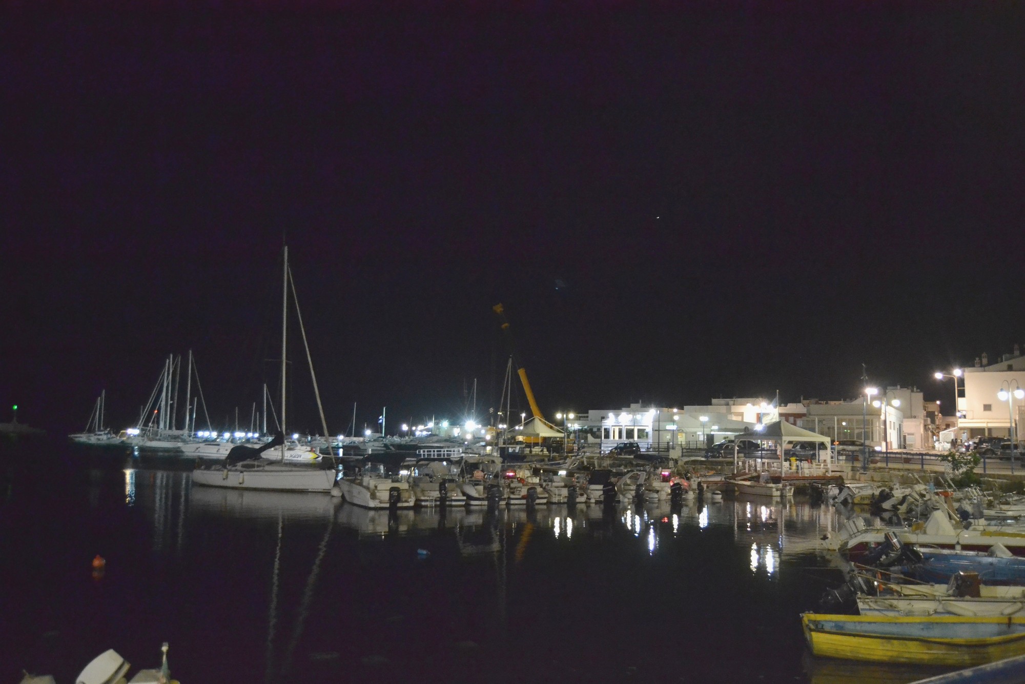 il porto , di notte di giride