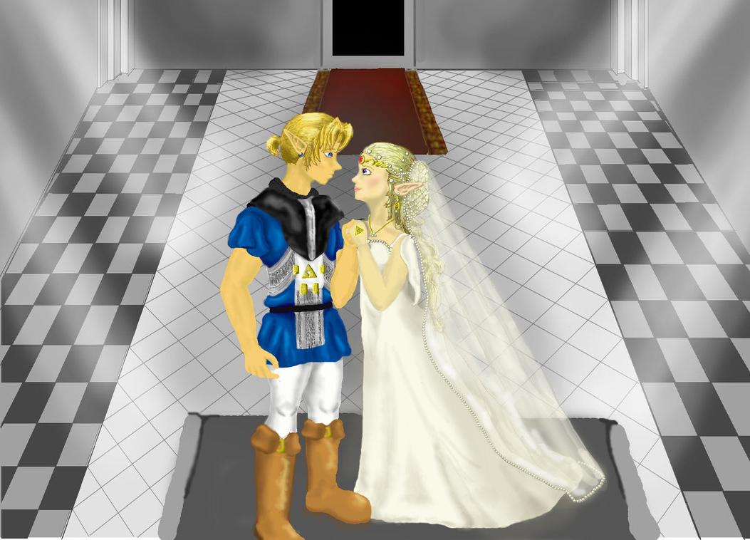 Link and Zelda: Temple Wedding