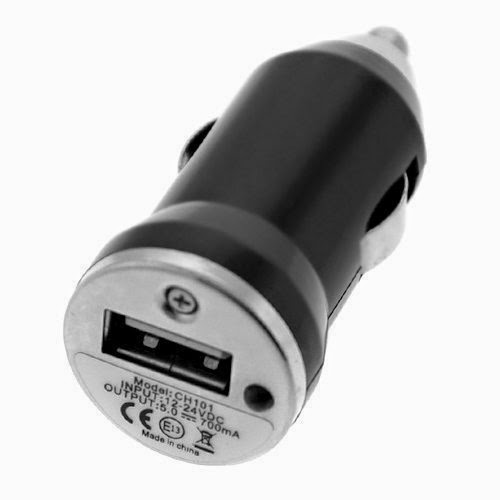  GTMax Mini USB Car Charger Vehicle Power Adapter - Black for Apple iPhone 4 4G 16GB / 32GB 4th Generation