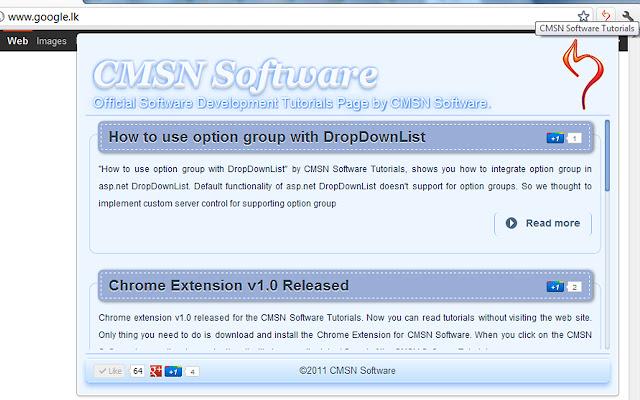 CMSN Software Tutorials chrome extension