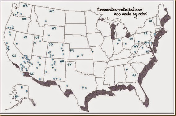 Underground Military Bases map