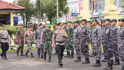 Kesiapan Pengamanan Imlek Polres Ketapang Gelar Apel Pasukan Ops Liong Kapuas 2024