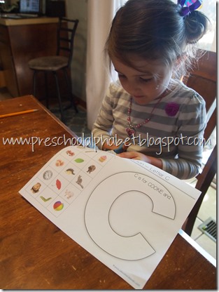 Preschool Alphabet: C is for Cookies