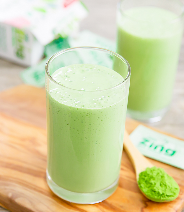 photo of a glass of Green Tea Smoothie