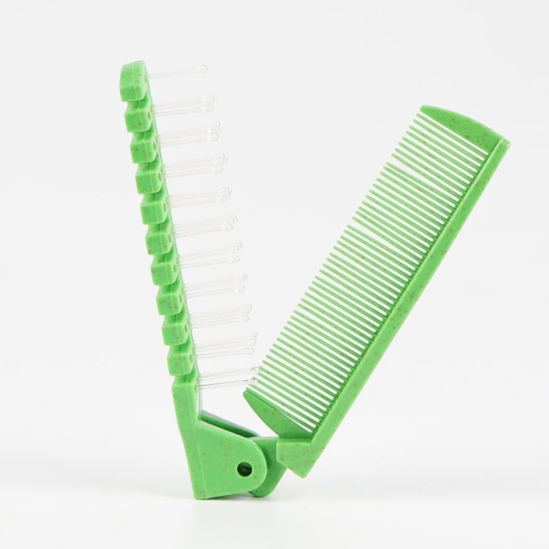 Peigne Pliable Double Créatif Portable avec Barrettes Accessoires pour Cheveux Coiffure Facile et Rapide Idéal pour Voyages et Quotidien