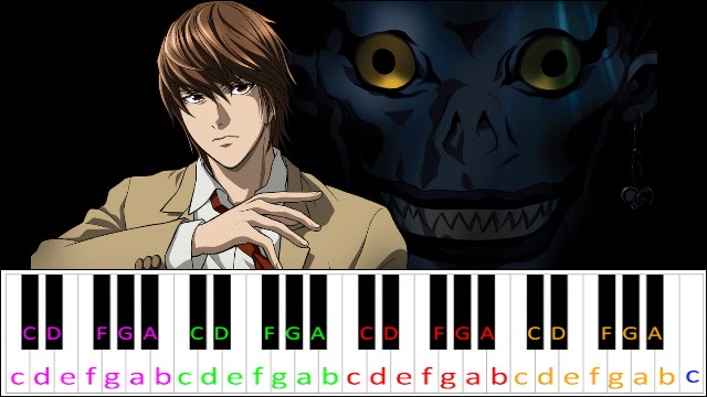 The World (Death Note Opening) Hard Version | Piano Letter Notes