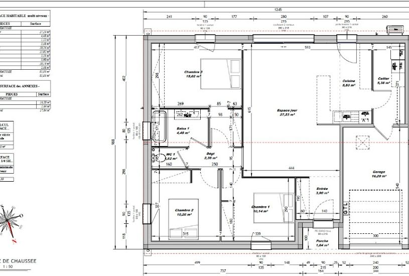  Vente Terrain + Maison - Terrain : 1 118m² - Maison : 85m² à Écoyeux (17770) 