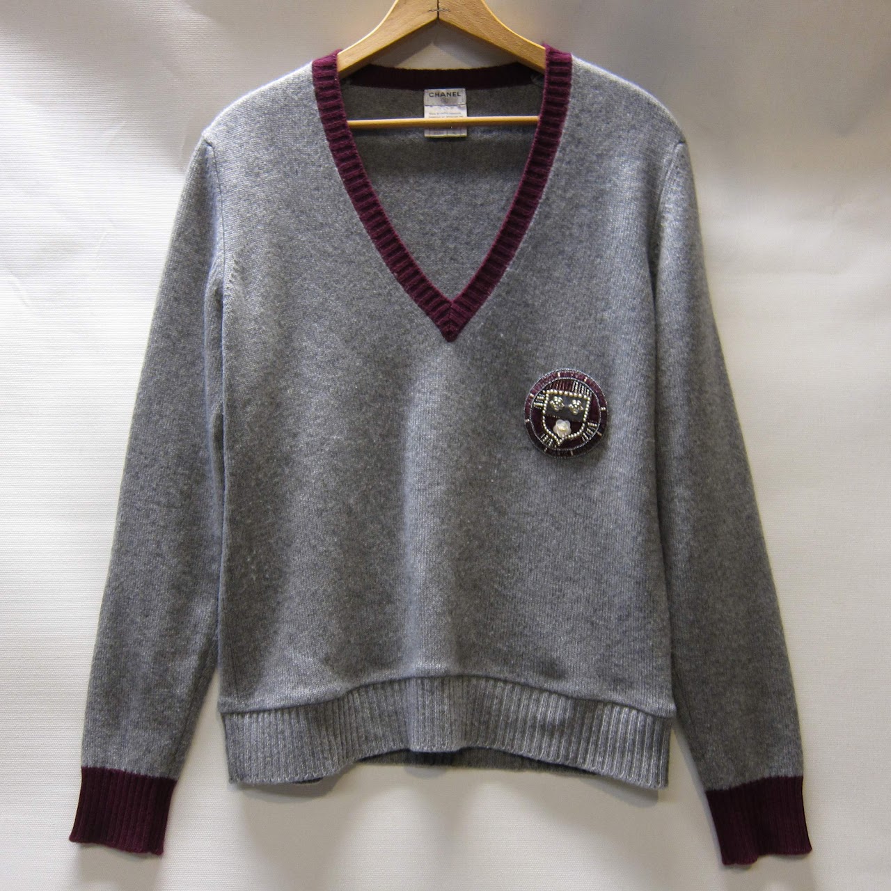 Chanel Cashmere Collegiate Sweater