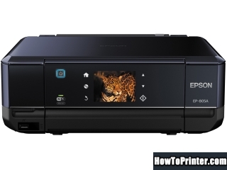 Reset Epson EP-805A printer use Epson reset program