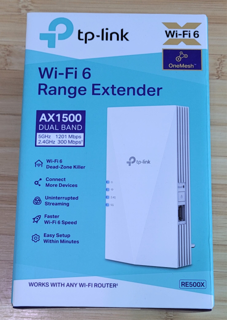 บรรจุภัณฑ์ที่ใช้สำหรับ TP-Link RE500X