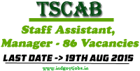 TSCAB Recruitment 2015